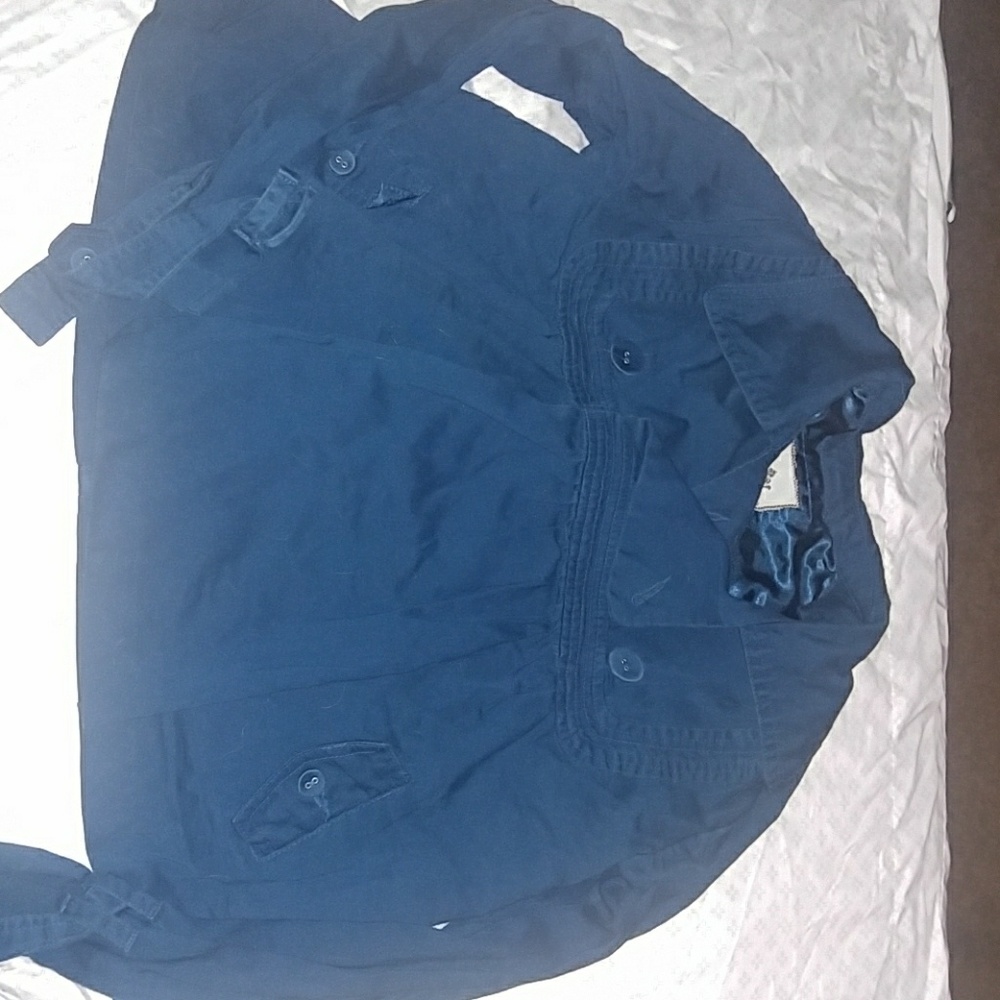 Girls blue light trench coat